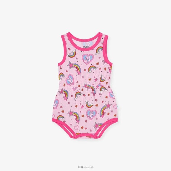 NWT Posh Peanut Barbie Star Power Varsity Bubble Romper Size 12-18 months - Picture 2 of 4